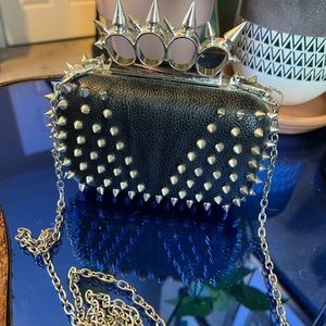 Brass Knuckles Spiked Purse